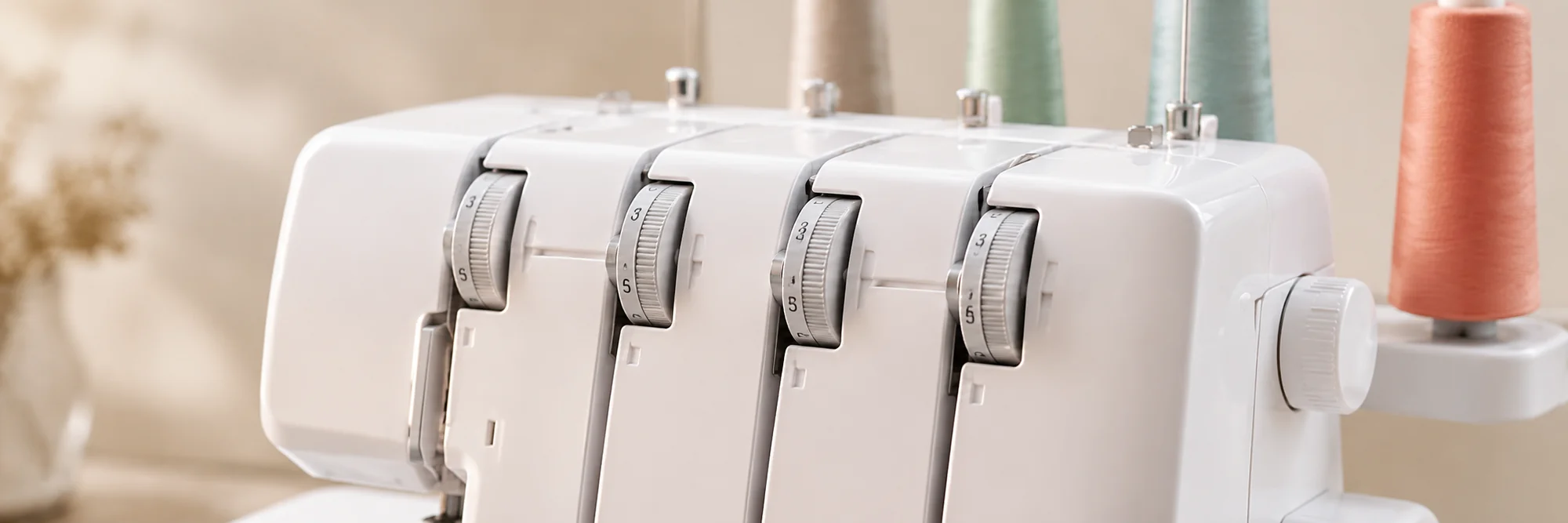 Close-up van lockmachine met vier spanningsknoppen