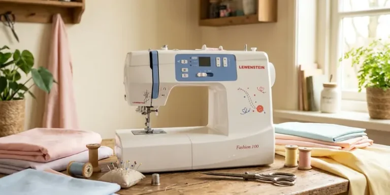 Lewenstein naaimachine op houten werktafel