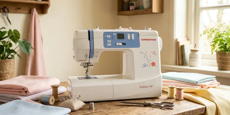 Lewenstein naaimachine op houten werktafel